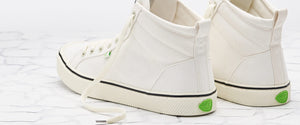 OCA High Stripe White Canvas Sneaker Men