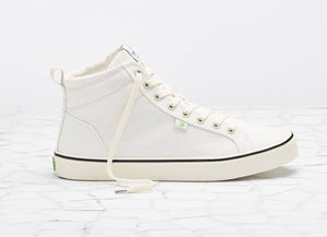 OCA High Stripe White Canvas Sneaker Men