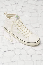 Load image into Gallery viewer, OCA High Stripe White Canvas Sneaker Women
