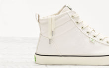 Load image into Gallery viewer, OCA High Stripe White Canvas Sneaker Women
