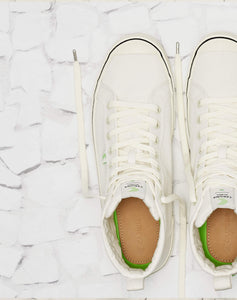 OCA High Stripe White Canvas Sneaker Women