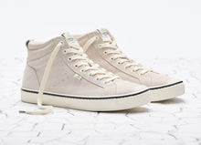 Load image into Gallery viewer, OCA High Stripe Off White Suede Sneaker Women
