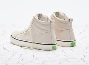 OCA High Stripe Off White Suede Sneaker Men