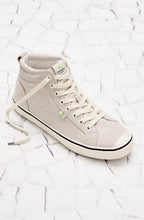 Load image into Gallery viewer, OCA High Stripe Off White Suede Sneaker Women
