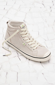 OCA High Stripe Off White Suede Sneaker Women