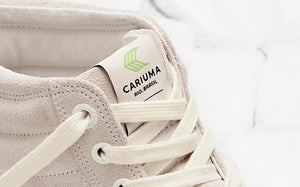 OCA High Stripe Off White Suede Sneaker Women