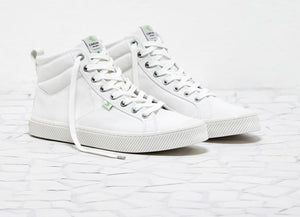 OCA High Off White Canvas Sneaker Women