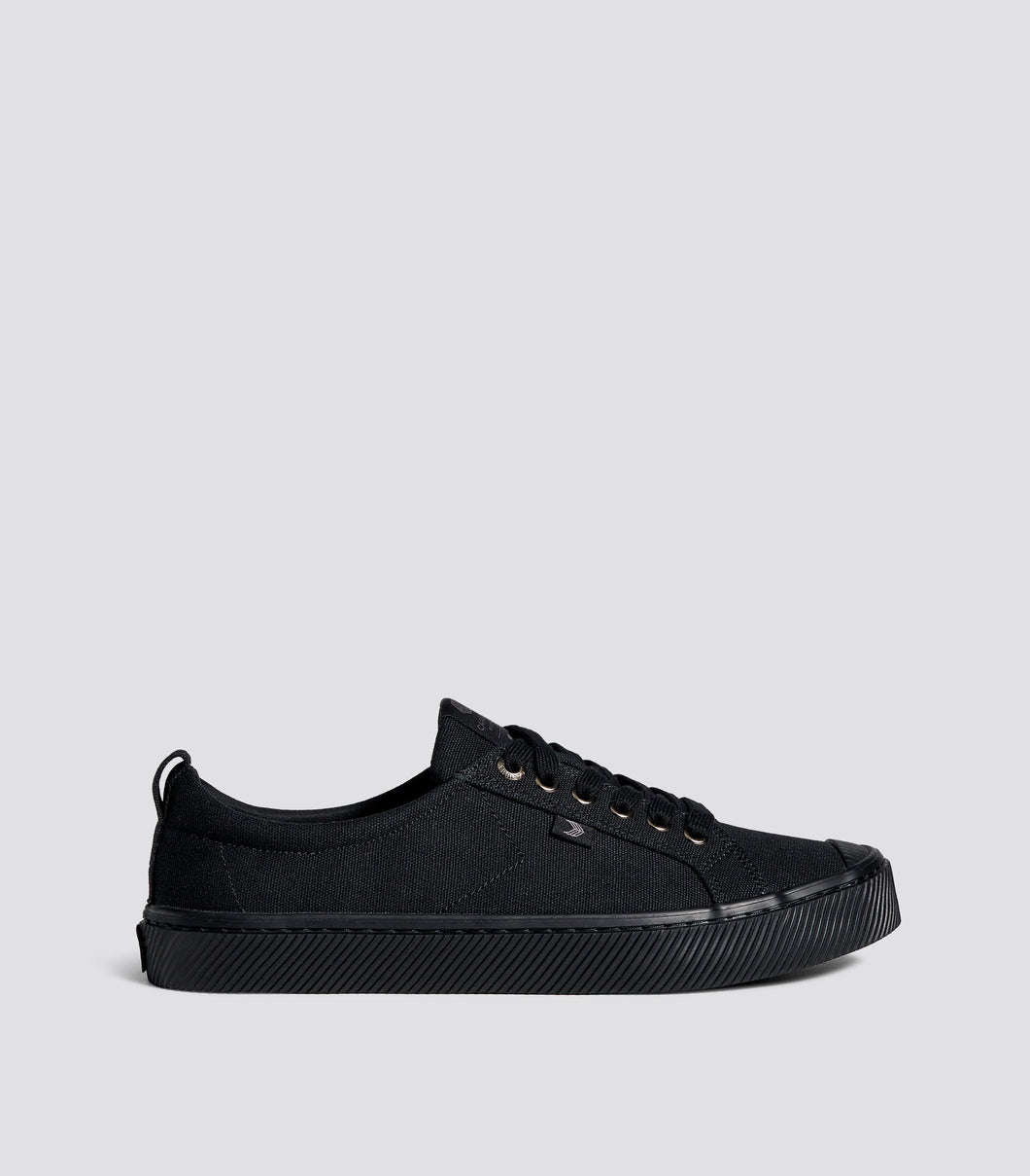 OCA Low All Black Canvas Sneaker Women