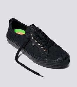 OCA Low All Black Canvas Sneaker Women