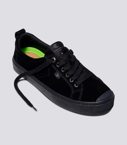 OCA Low All Black Suede Sneaker Women