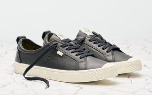 OCA Low Black Premium Leather Sneaker Women