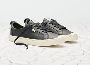 OCA Low Black Premium Leather Sneaker Women