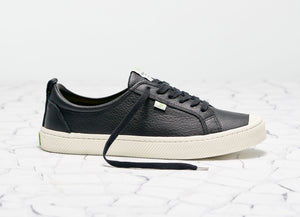 OCA Low Black Premium Leather Sneaker Women