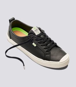 OCA Low Black Premium Leather Sneaker Women