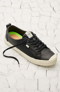 OCA Low Black Premium Leather Sneaker Women