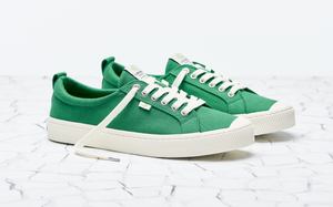 OCA Low Green Canvas Sneaker Women