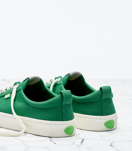 OCA Low Green Canvas Sneaker Women