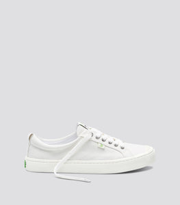 OCA Low Off White Canvas Sneaker Women