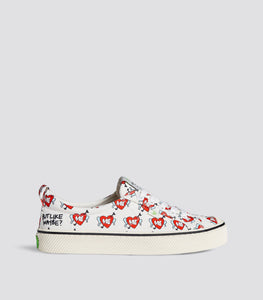 OCA Low Stripe Off White ButLikeMaybe Canvas Sneaker Women