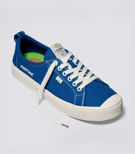 OCA Low Pantone Classic Blue Canvas Contrast Thread Sneaker Women