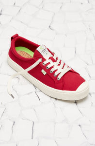 OCA Low Red Canvas Sneaker Men