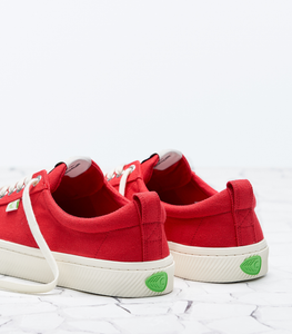 OCA Low Red Canvas Sneaker Men