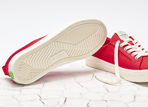 OCA Low Red Canvas Sneaker Men