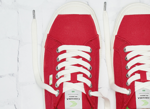 OCA Low Red Canvas Sneaker Men