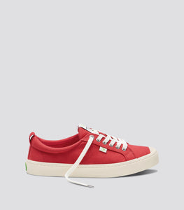 OCA Low Red Canvas Sneaker Men