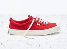 Load image into Gallery viewer, OCA Low Red Canvas Sneaker Women
