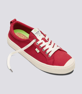 OCA Low Red Canvas Sneaker Men