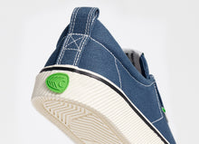Load image into Gallery viewer, OCA Low Stripe Shadow Blue Canvas Contrast Thread Sneaker Men
