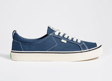 Load image into Gallery viewer, OCA Low Stripe Shadow Blue Canvas Contrast Thread Sneaker Men
