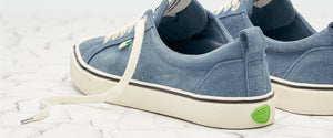 OCA Low Stripe Blue Mirage Suede Sneaker Men