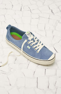 OCA Low Stripe Blue Mirage Suede Sneaker Men