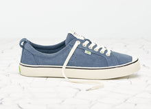 Load image into Gallery viewer, OCA Low Stripe Blue Mirage Suede Sneaker Men
