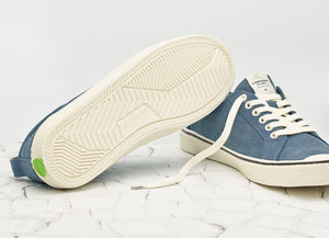 OCA Low Stripe Blue Mirage Suede Sneaker Men