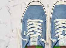 Load image into Gallery viewer, OCA Low Stripe Blue Mirage Suede Sneaker Men
