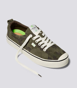 OCA Low Stripe Camouflage Suede Sneaker Women