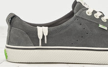 Load image into Gallery viewer, OCA Low Stripe Charcoal Grey Suede Sneaker Men
