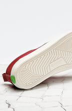 Load image into Gallery viewer, OCA Low Stripe Samba Red Suede Contrast Thread Sneaker Women
