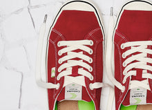 Load image into Gallery viewer, OCA Low Stripe Samba Red Suede Contrast Thread Sneaker Women
