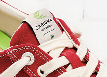 Load image into Gallery viewer, OCA Low Stripe Samba Red Suede Contrast Thread Sneaker Women
