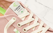 Load image into Gallery viewer, OCA Low Stripe Rose Canvas Sneaker Women
