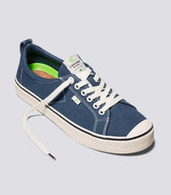 Load image into Gallery viewer, OCA Low Stripe Shadow Blue Canvas Contrast Thread Sneaker Men
