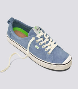 OCA Low Stripe Blue Mirage Suede Sneaker Men