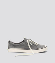 Load image into Gallery viewer, OCA Low Stripe Charcoal Grey Suede Sneaker Men
