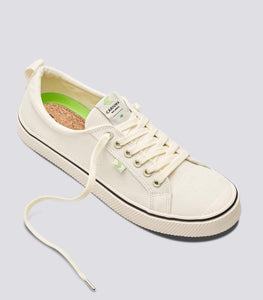 OCA Low Stripe White Canvas Sneaker Men