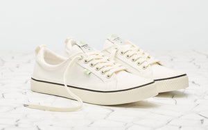 OCA Low Stripe White Canvas Sneaker Men