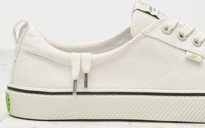 OCA Low Stripe White Canvas Sneaker Men